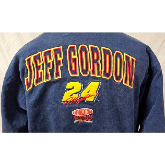 Dupont NASCAR Jeff Gordon 24 Hendrick Racing Canvas Quilt Lined Bomber Coat (M) - Picture 5 of 16